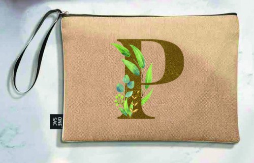 Sac à main Lettre P (Modèles variés) (25 × 18 × 1 cm)